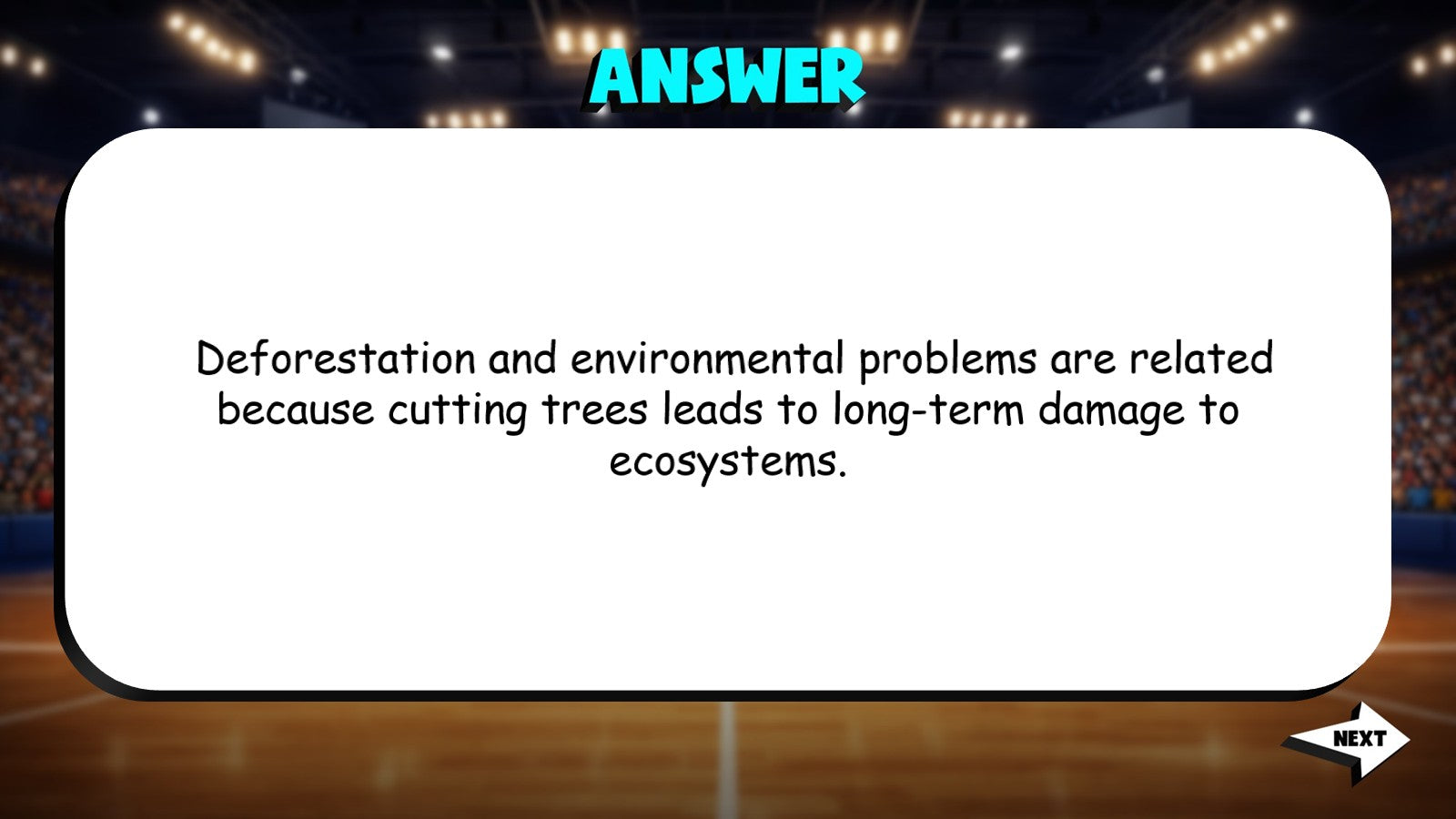 Short Term & Long Term Effects TRASHKETBALL Socials Game - No Prep Grade 3