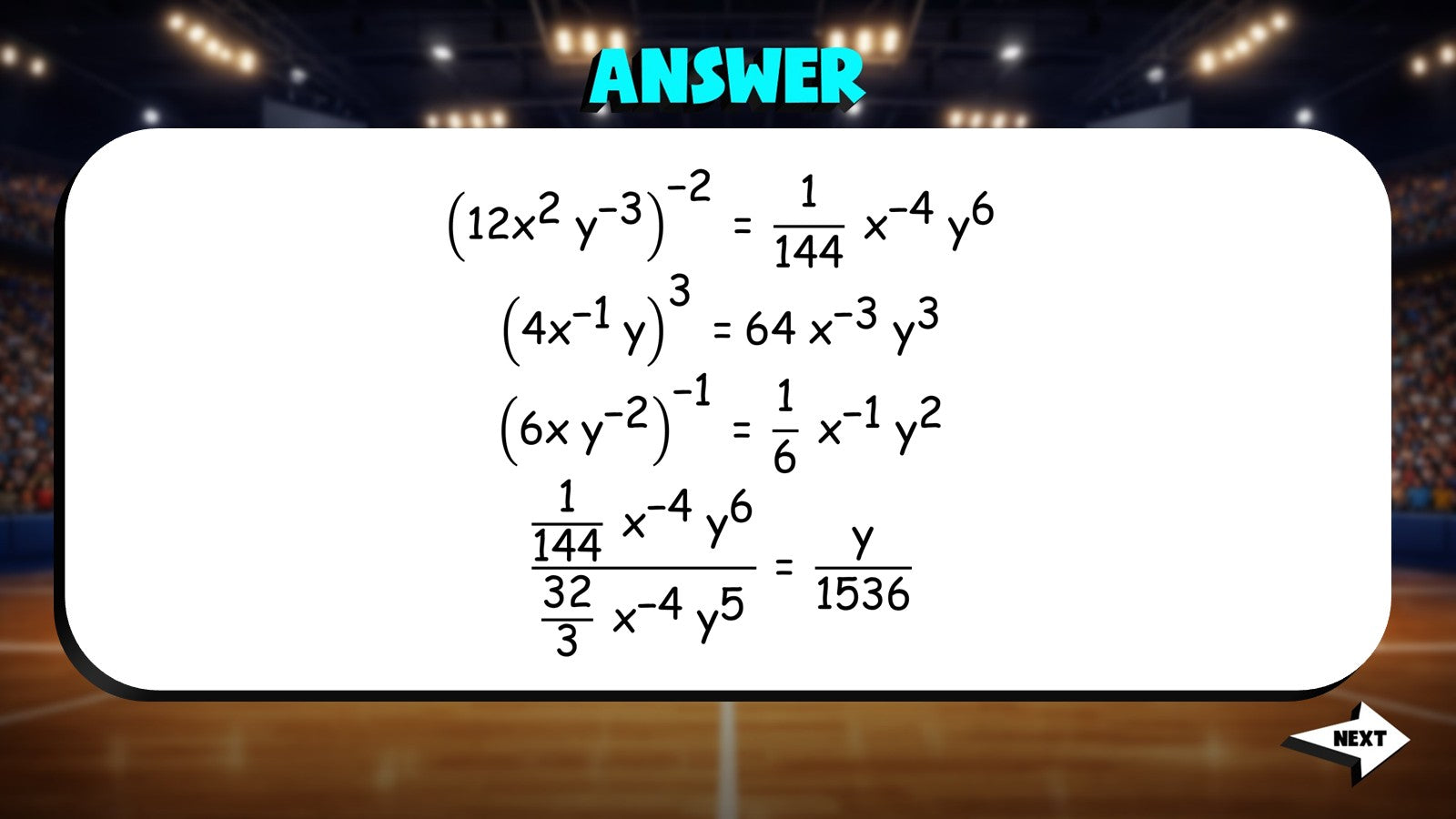 Properties of Exponents TRASHKETBALL Math Game - No Prep Algebra 2 Review