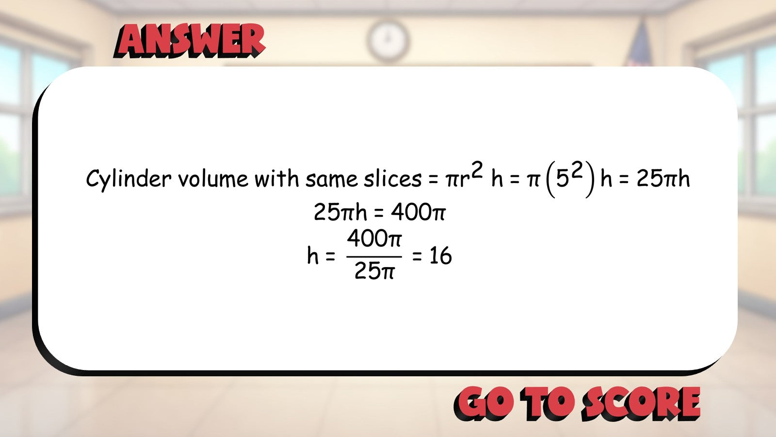Cavalieri's Principle BIG TERRIBLE GAME - No Prep Geometry Math Review Activity