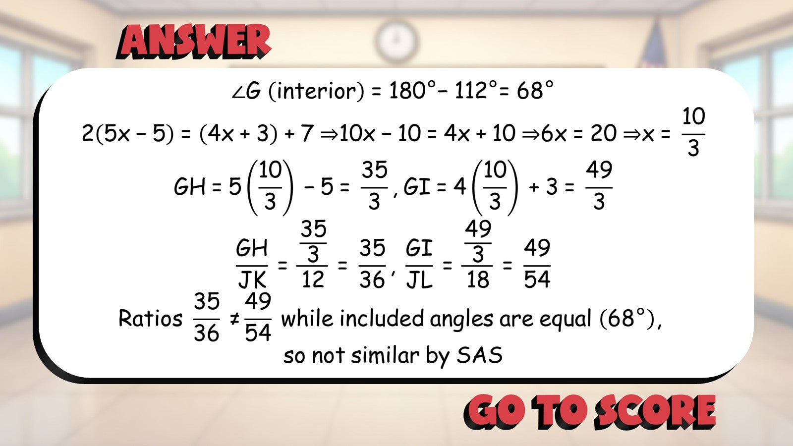 SAS Similarity BIG TERRIBLE GAME - No Prep Geometry Math Review Activity