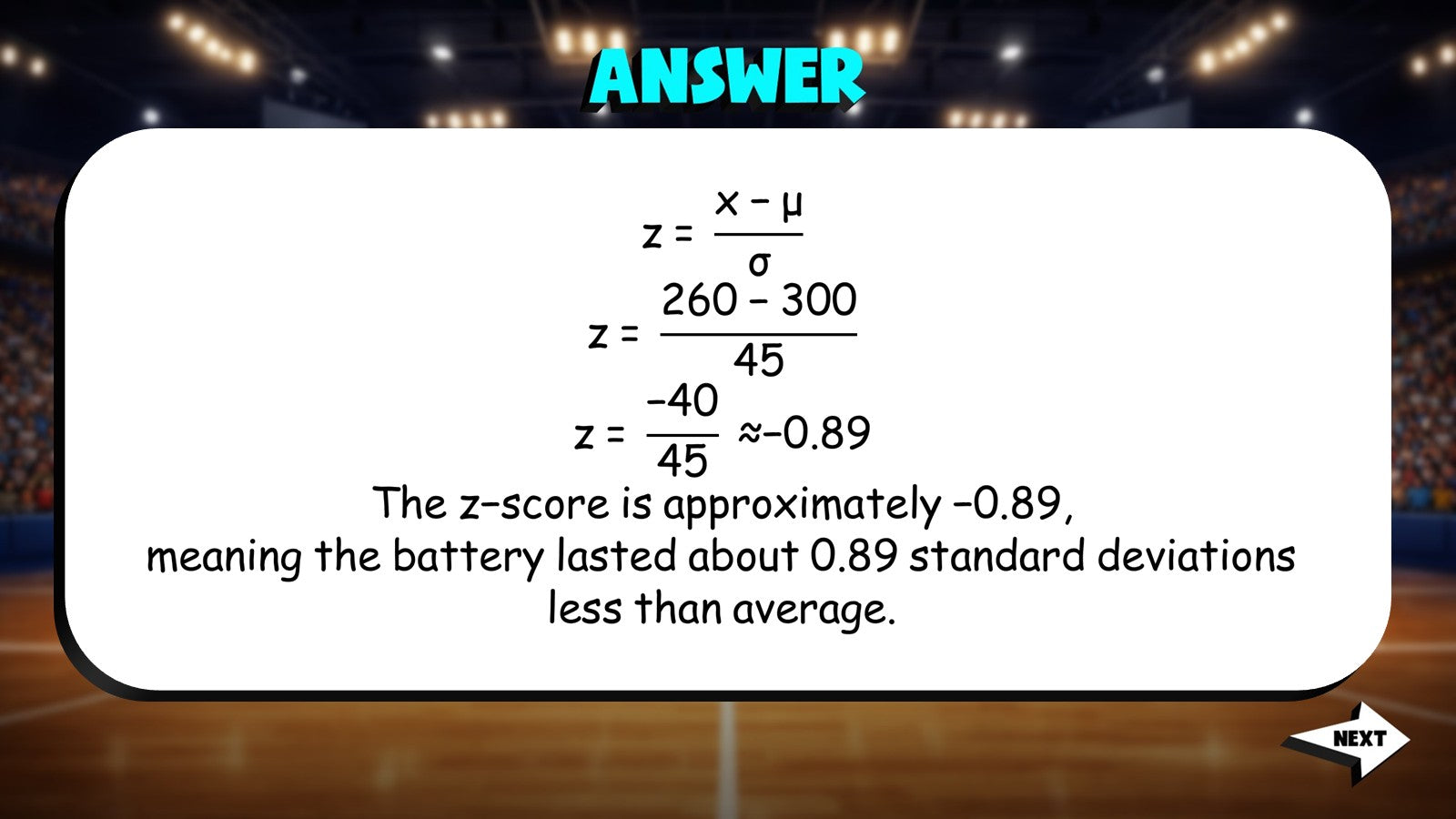 Z Scores TRASHKETBALL Math Game - No Prep Algebra 2 Review Activity