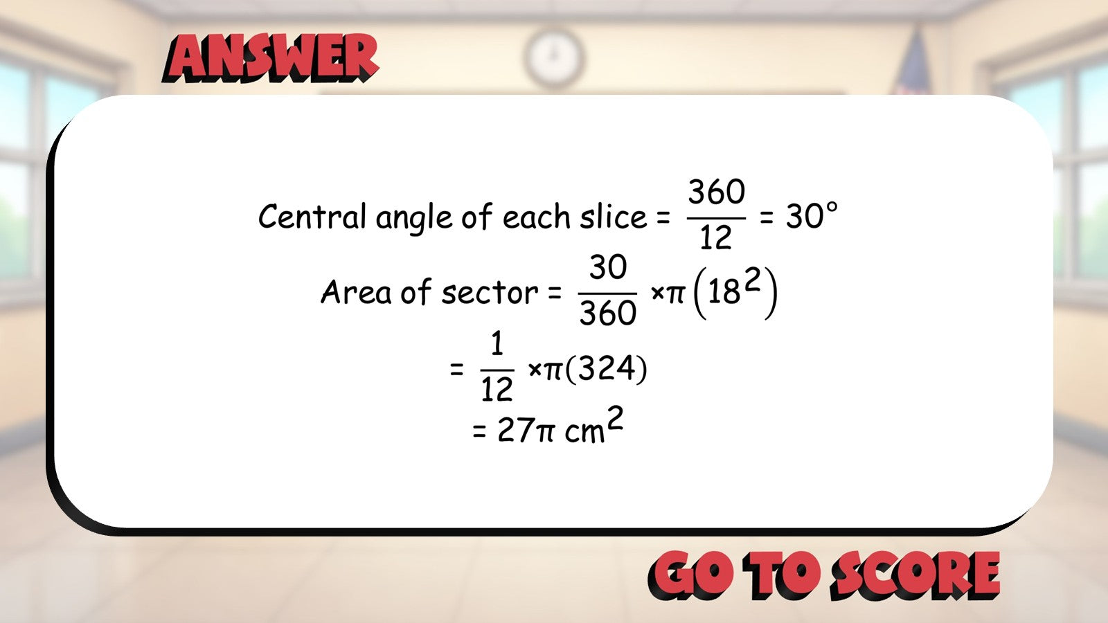 Area of a Sector BIG TERRIBLE GAME - No Prep Geometry Math Review Activity