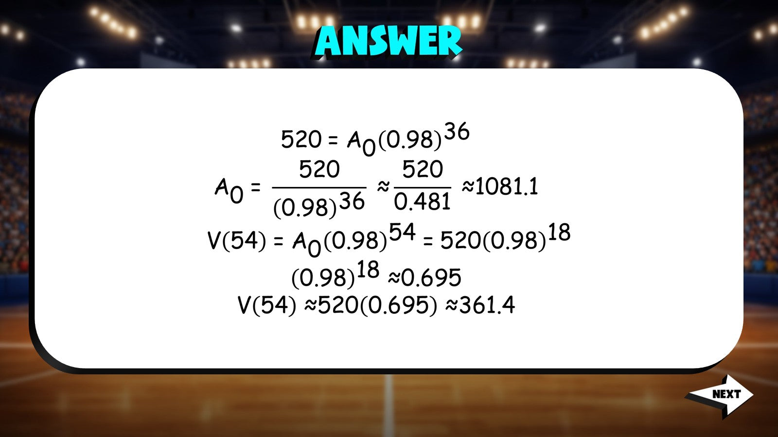 Exponential Decay TRASHKETBALL Math Game - No Prep Algebra 2 Review Activity
