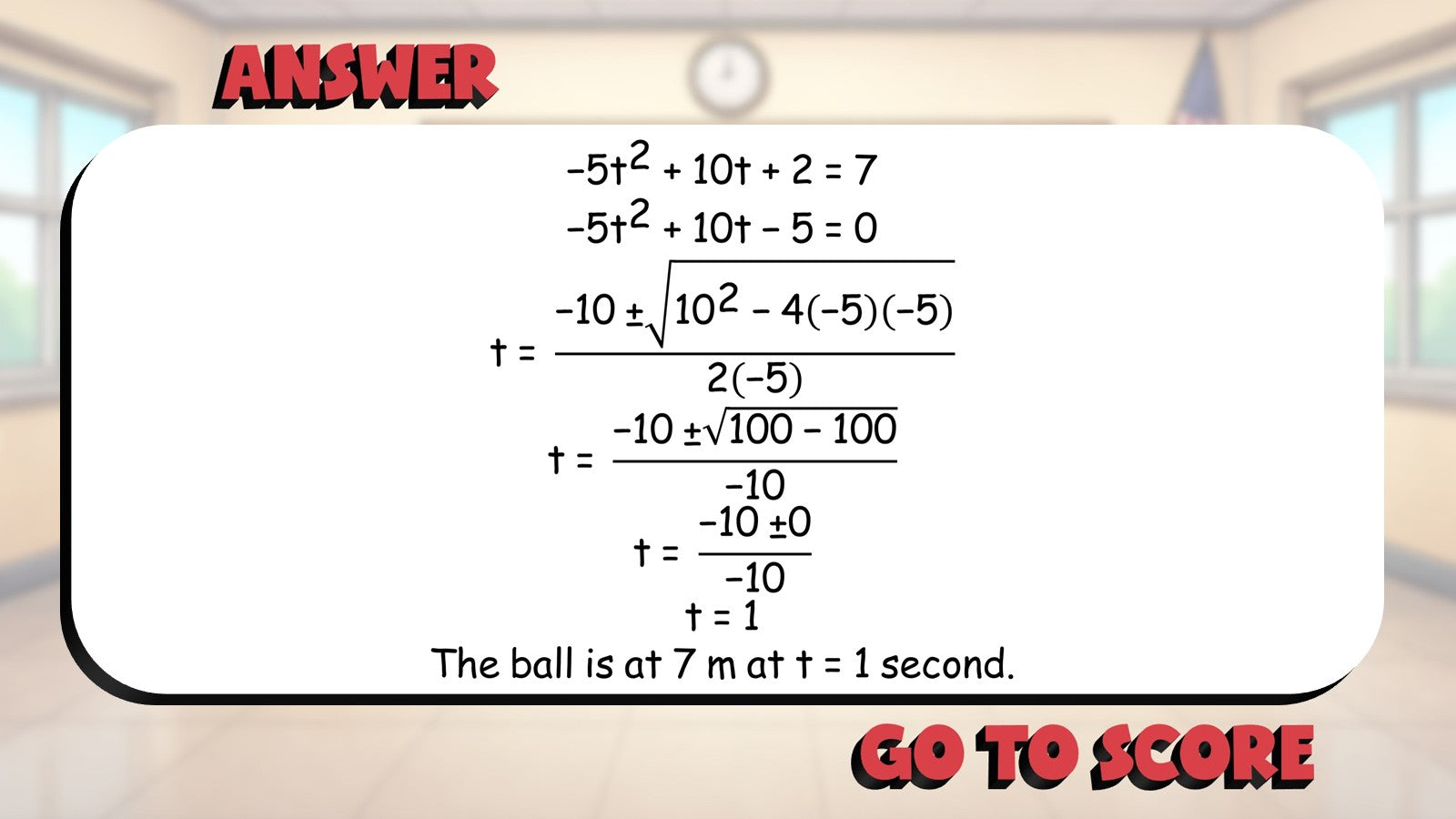 Quadratic Formula Word Problems BIG TERRIBLE GAME - No Prep Algebra 1 Review