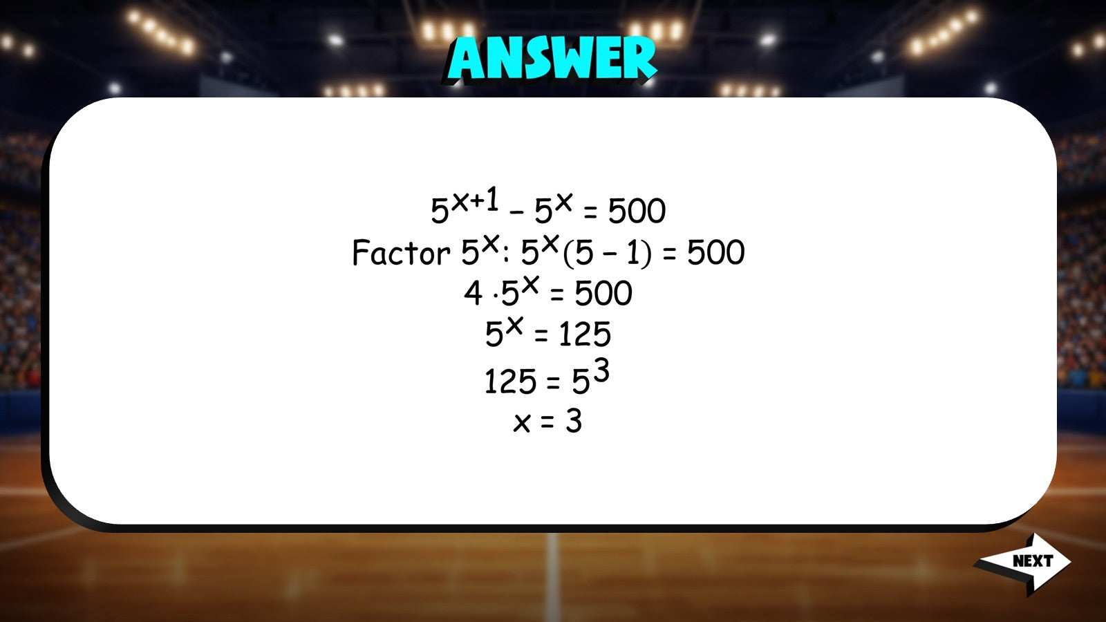 Exponential Equations TRASHKETBALL Math Game - No Prep Algebra 2 Review Activity