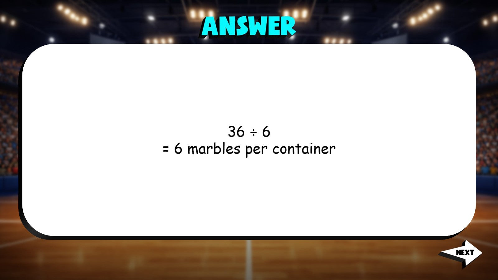Division as Equal Shares TRASHKETBALL Math Game - No Prep Grade 3 Review