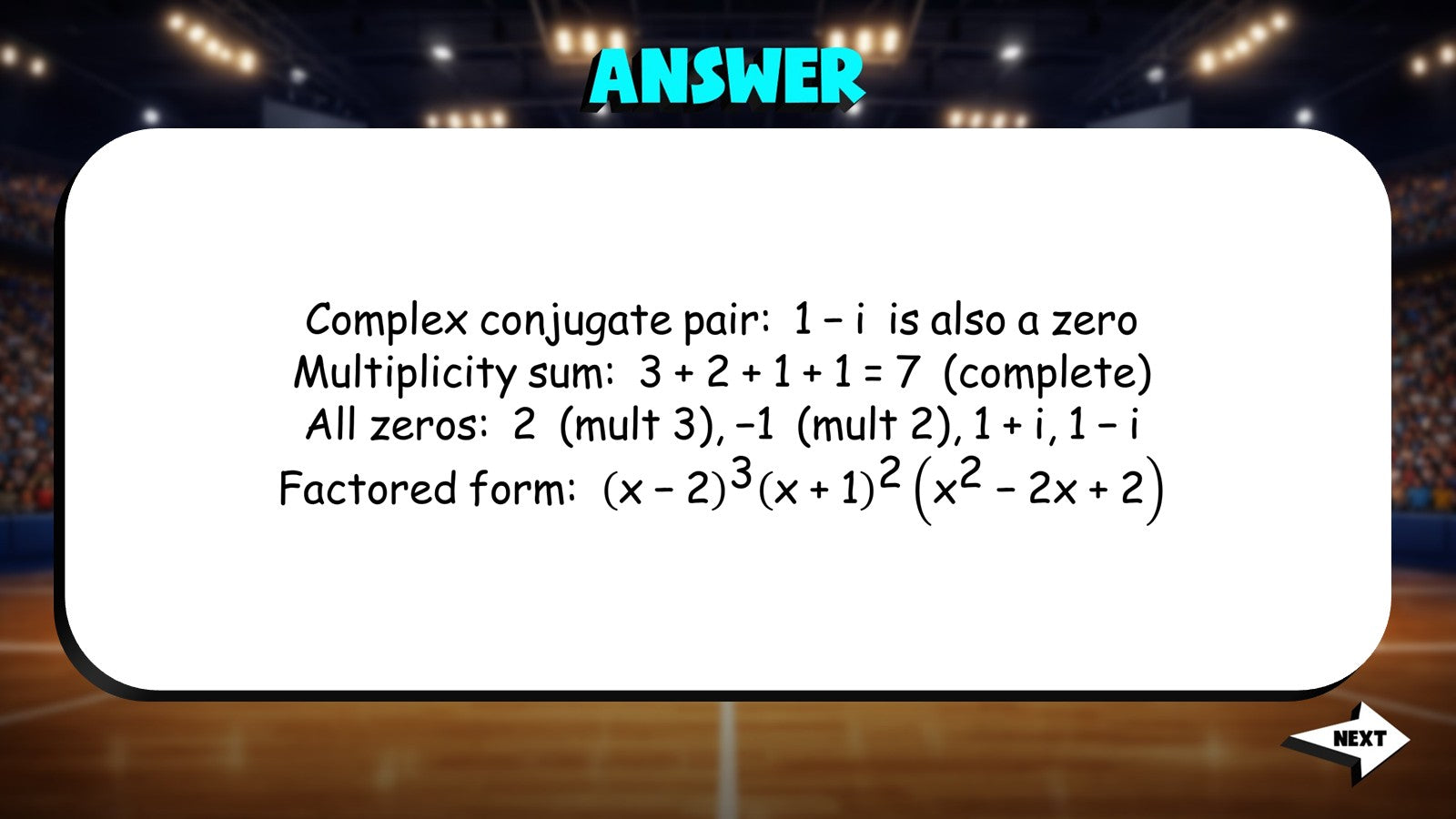 Zeros and Factors TRASHKETBALL Math Game - No Prep Algebra 2 Review Activity