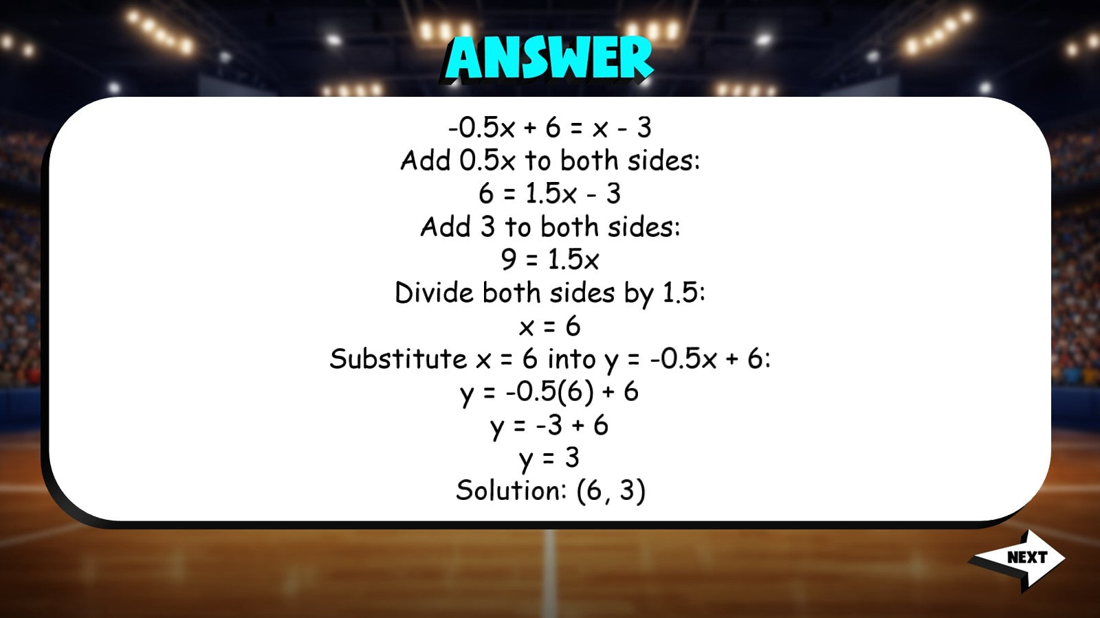 Systems of Equations TRASHKETBALL Math Game - No Prep Grade 8 Review Activity