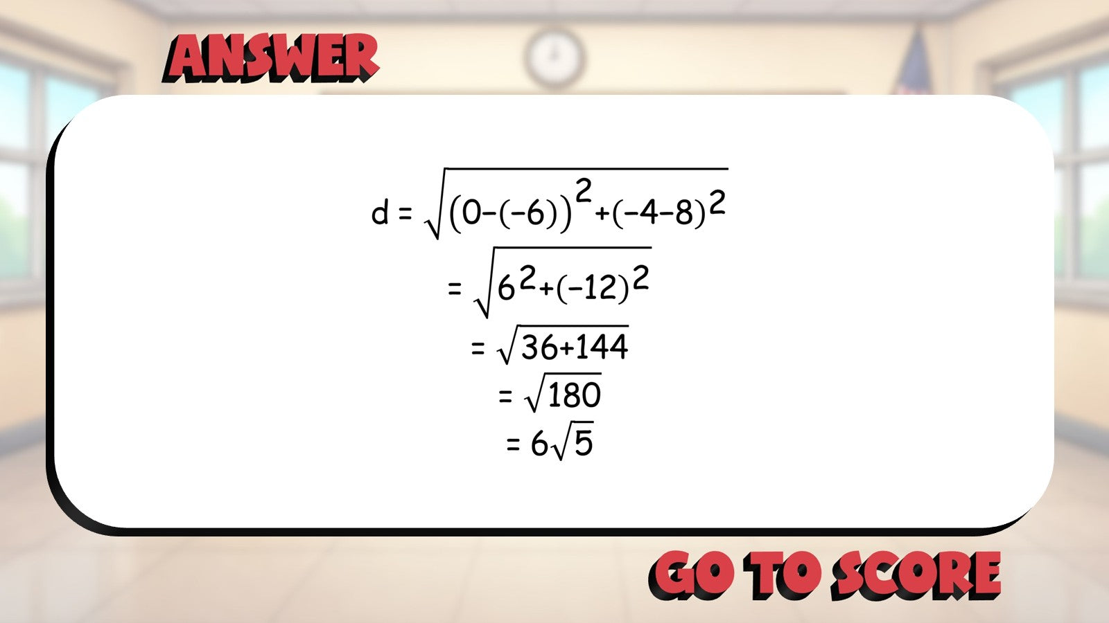 Using Distance Formula BIG TERRIBLE GAME - No Prep Geometry Math Review Activity