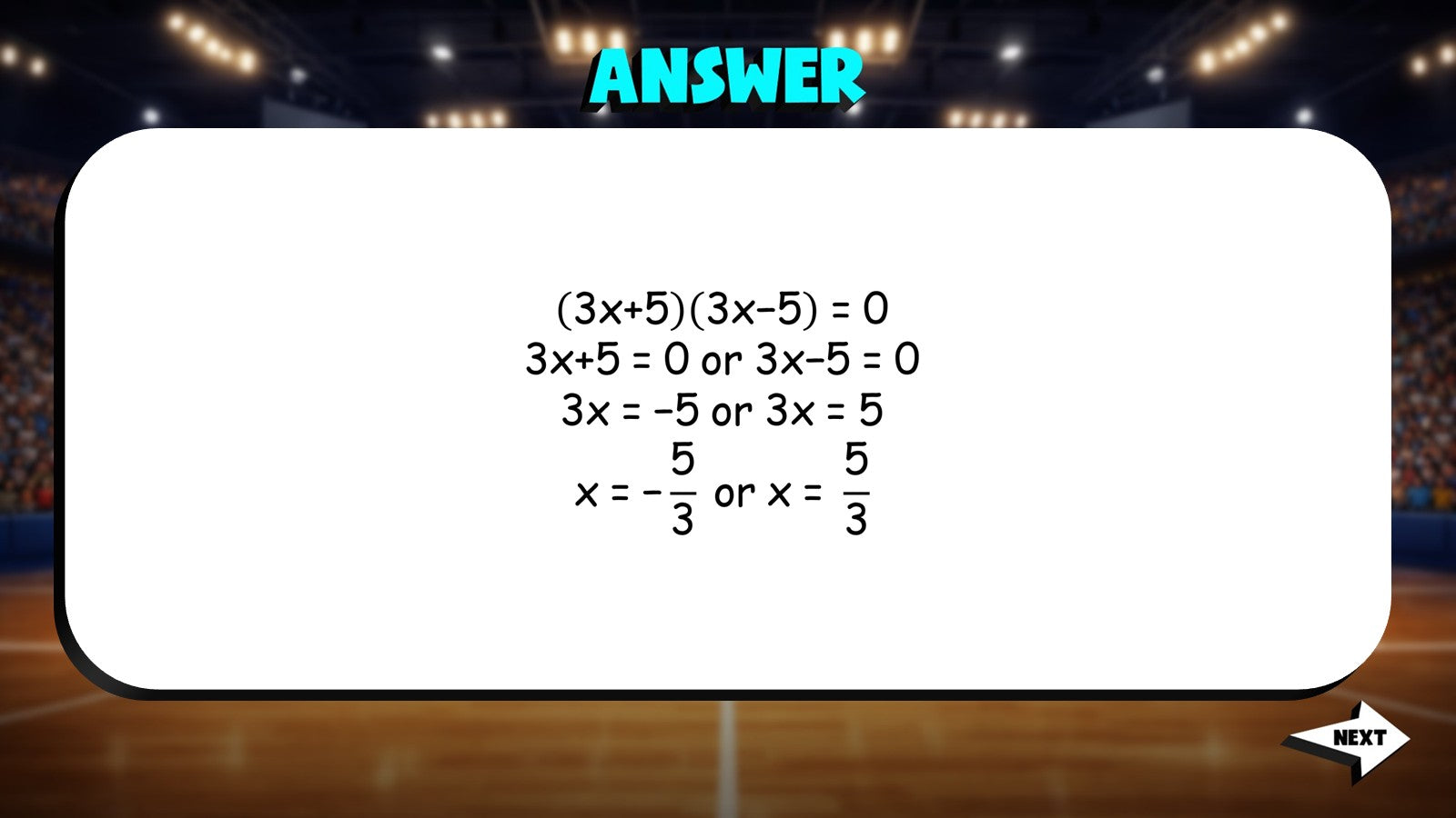 Solve Equations with Special Products TRASHKETBALL Math Game - No Prep Algebra 1