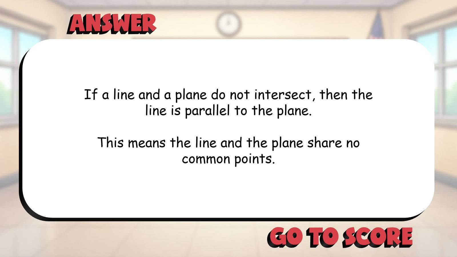 Points, Lines, and Planes BIG TERRIBLE GAME - No Prep Geometry Math Review