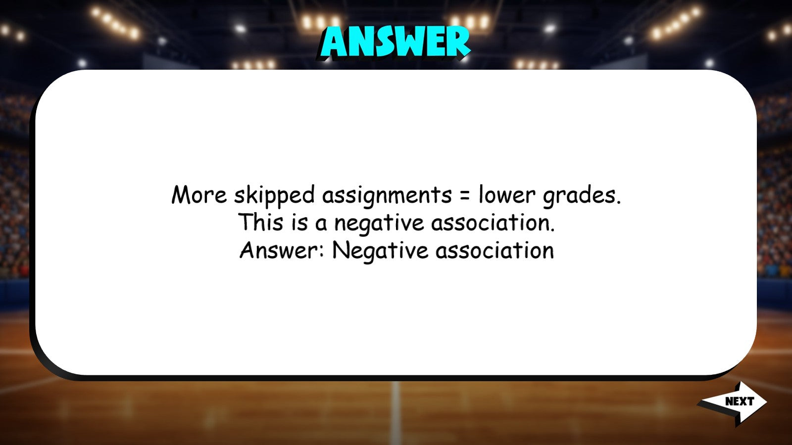 Statistical Association Word Problems TRASHKETBALL Math Game - No Prep Grade 8