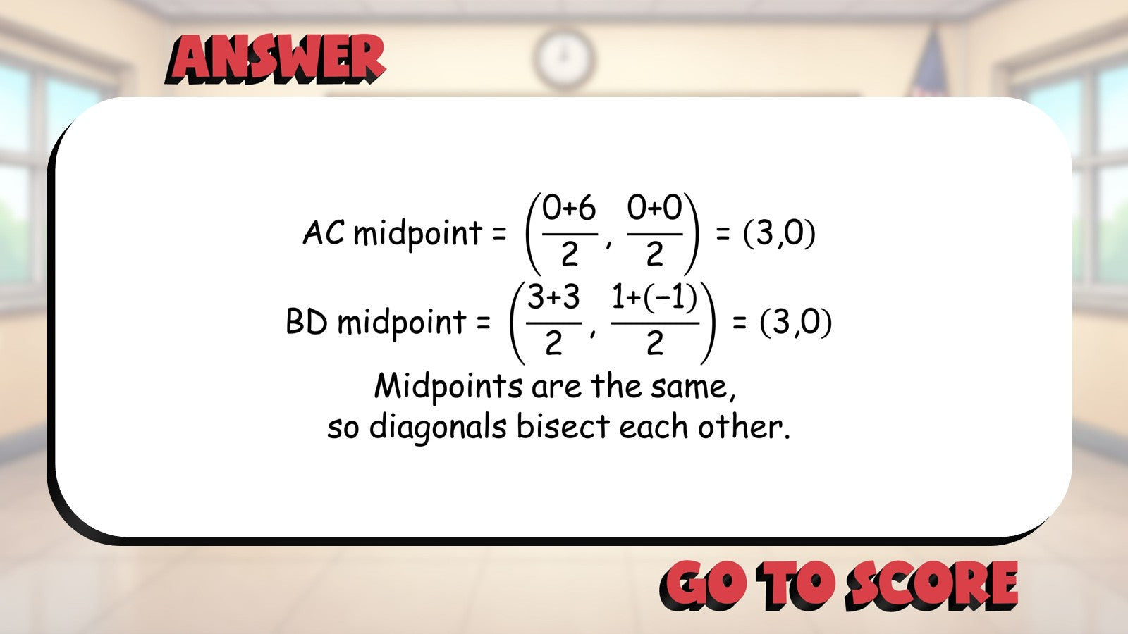 Using Midpoints BIG TERRIBLE GAME - No Prep Geometry Math Review Activity