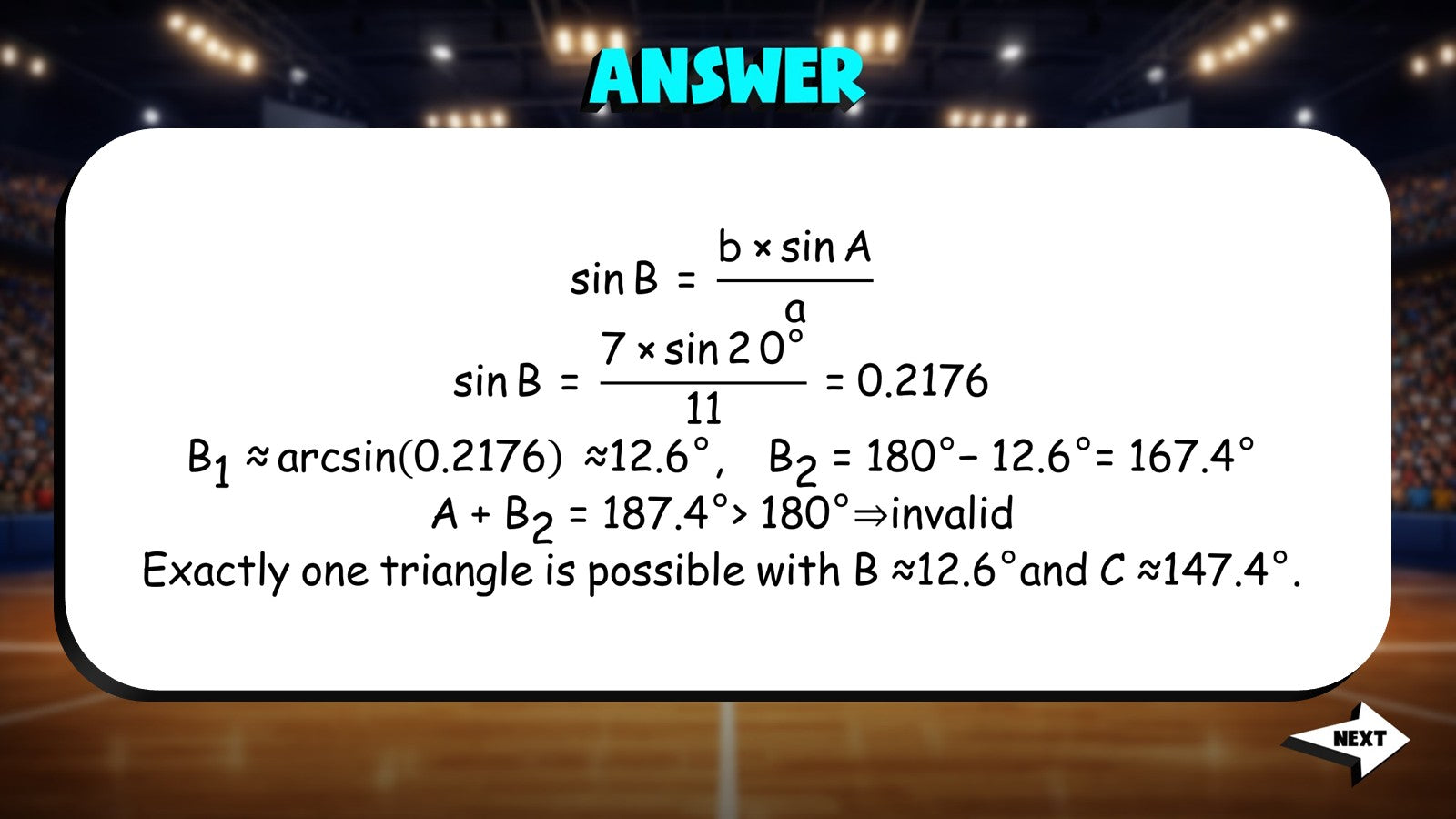 Law of Sines Ambiguous Case (SSA) TRASHKETBALL Math Game - No Prep Algebra 2