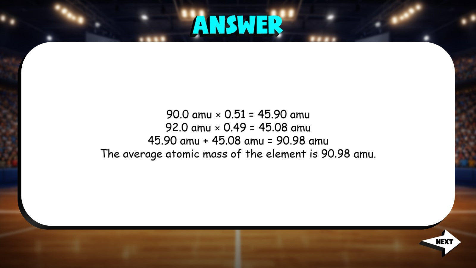 Average Atomic Mass TRASHKETBALL Science Game - No Prep Chemistry Review