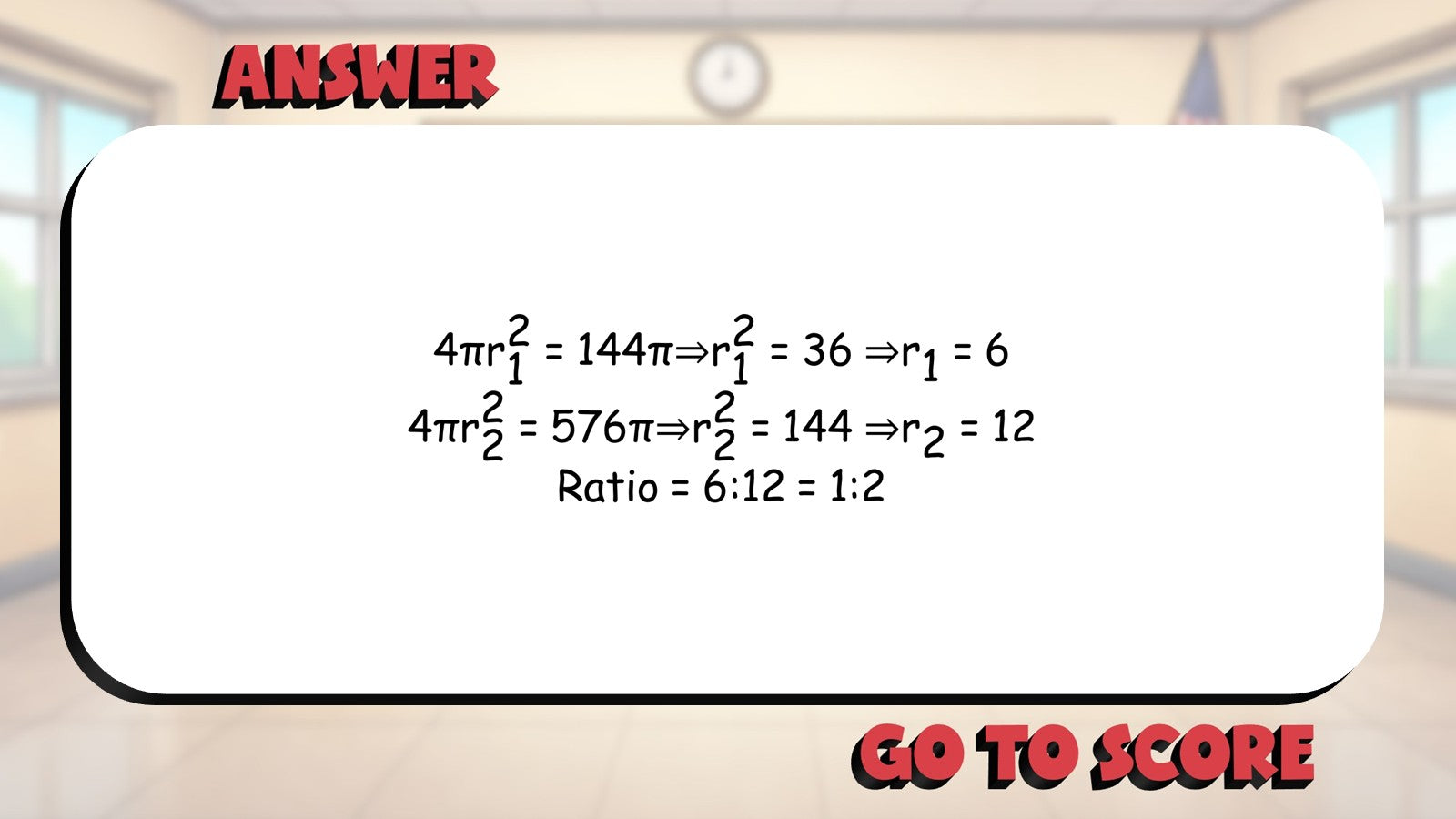 Surface Area of Spheres BIG TERRIBLE GAME - No Prep Geometry Math Review
