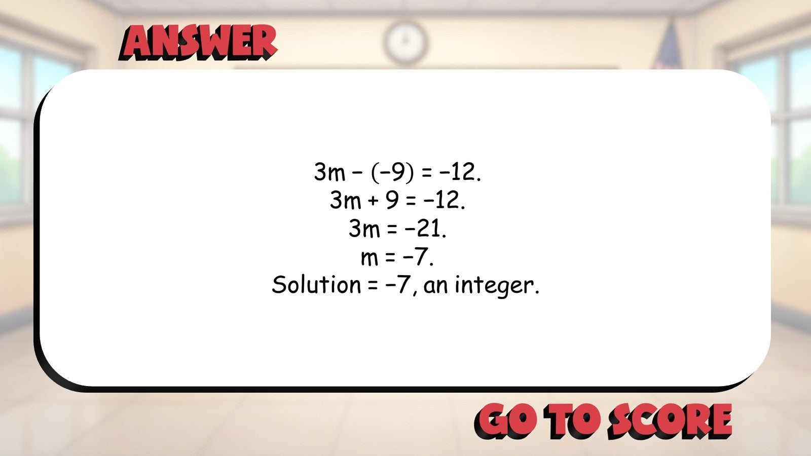 Integers BIG TERRIBLE GAME - No Prep Algebra 1 Math Review Activity