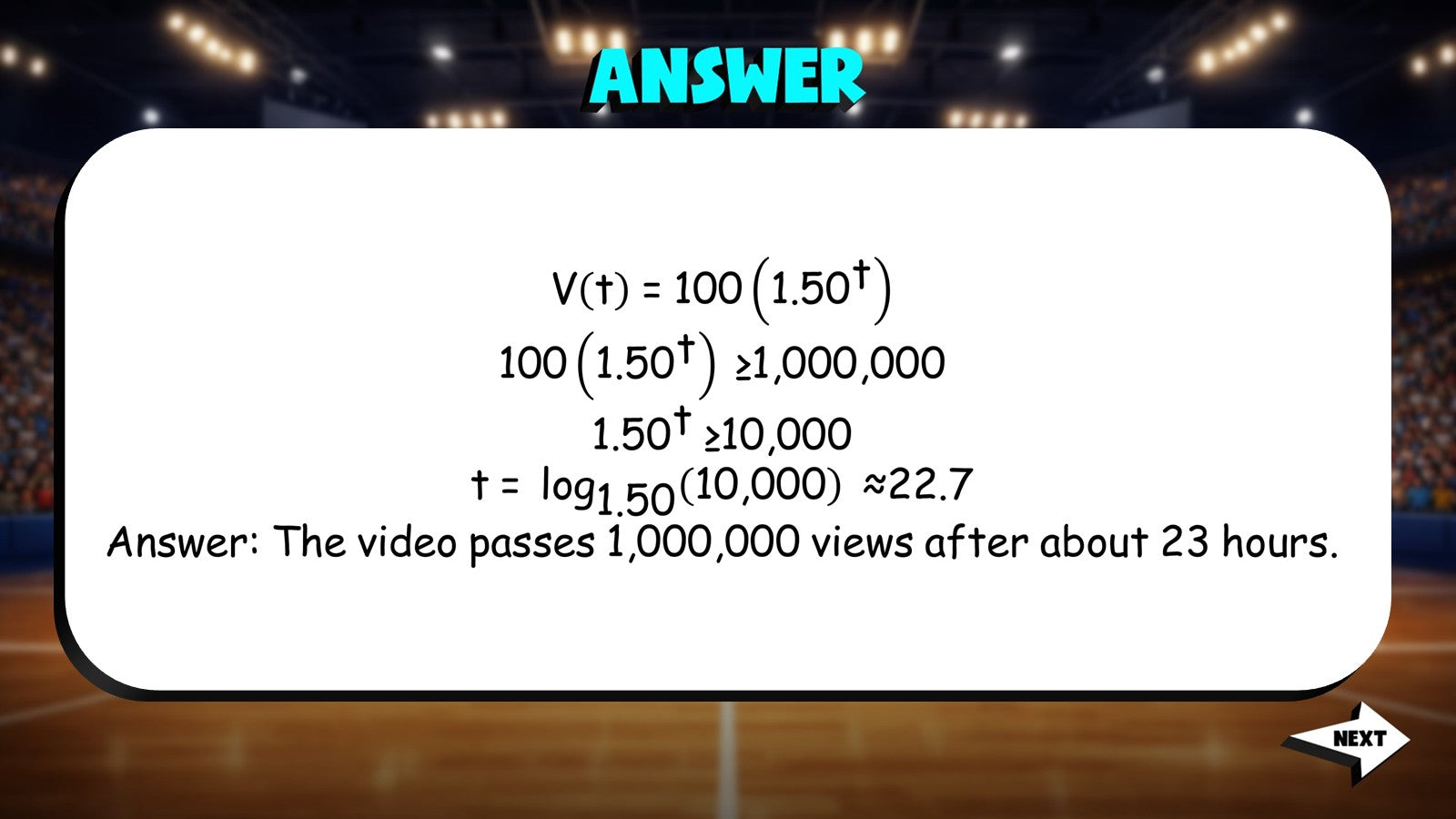 Growth Equations TRASHKETBALL Math Game - No Prep Algebra 1 Review Activity