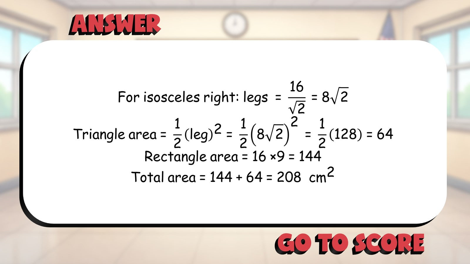 Area of Composite Figures BIG TERRIBLE GAME - No Prep Geometry Math Review
