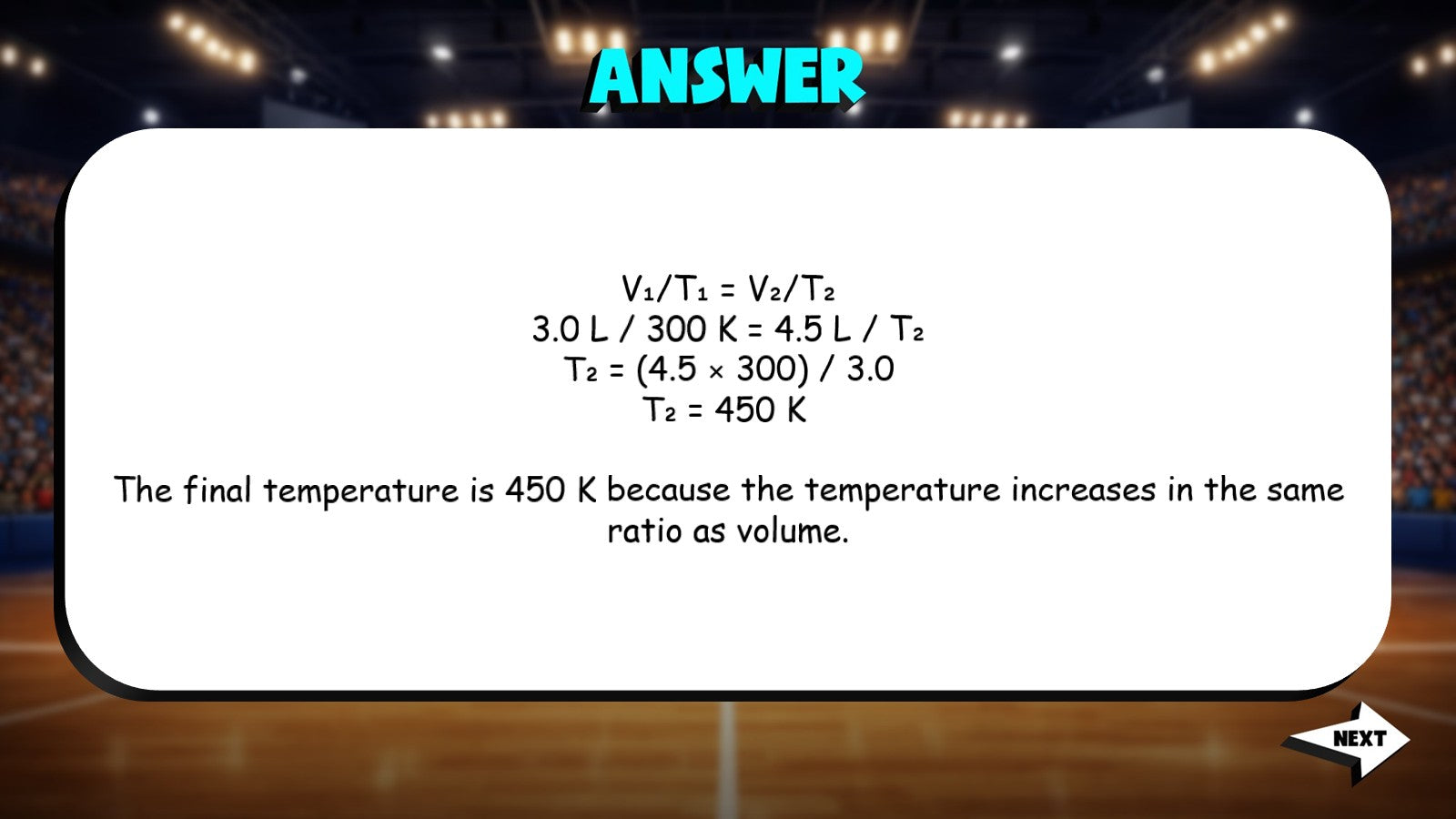 Volume–Temperature Relationship TRASHKETBALL Science Game - No Prep Chemistry