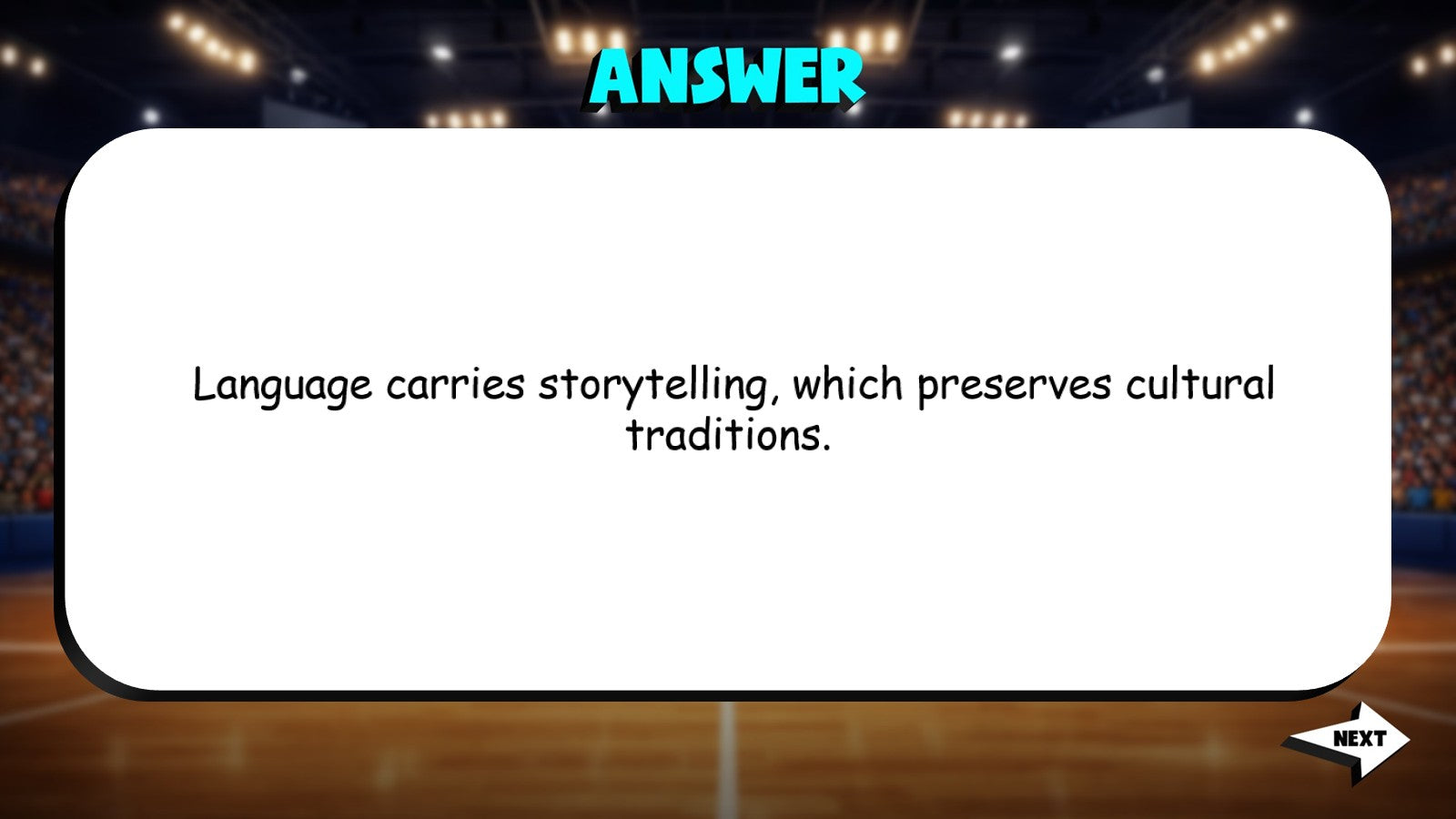 Language as Culture TRASHKETBALL Socials Game - No Prep Grade 3 Review Activity