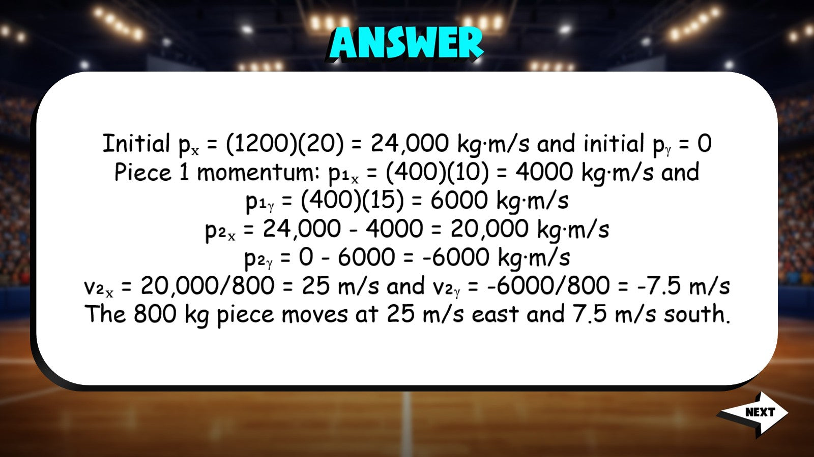 Momentum in Two Dimensions TRASHKETBALL Science Game - No Prep Physics Review