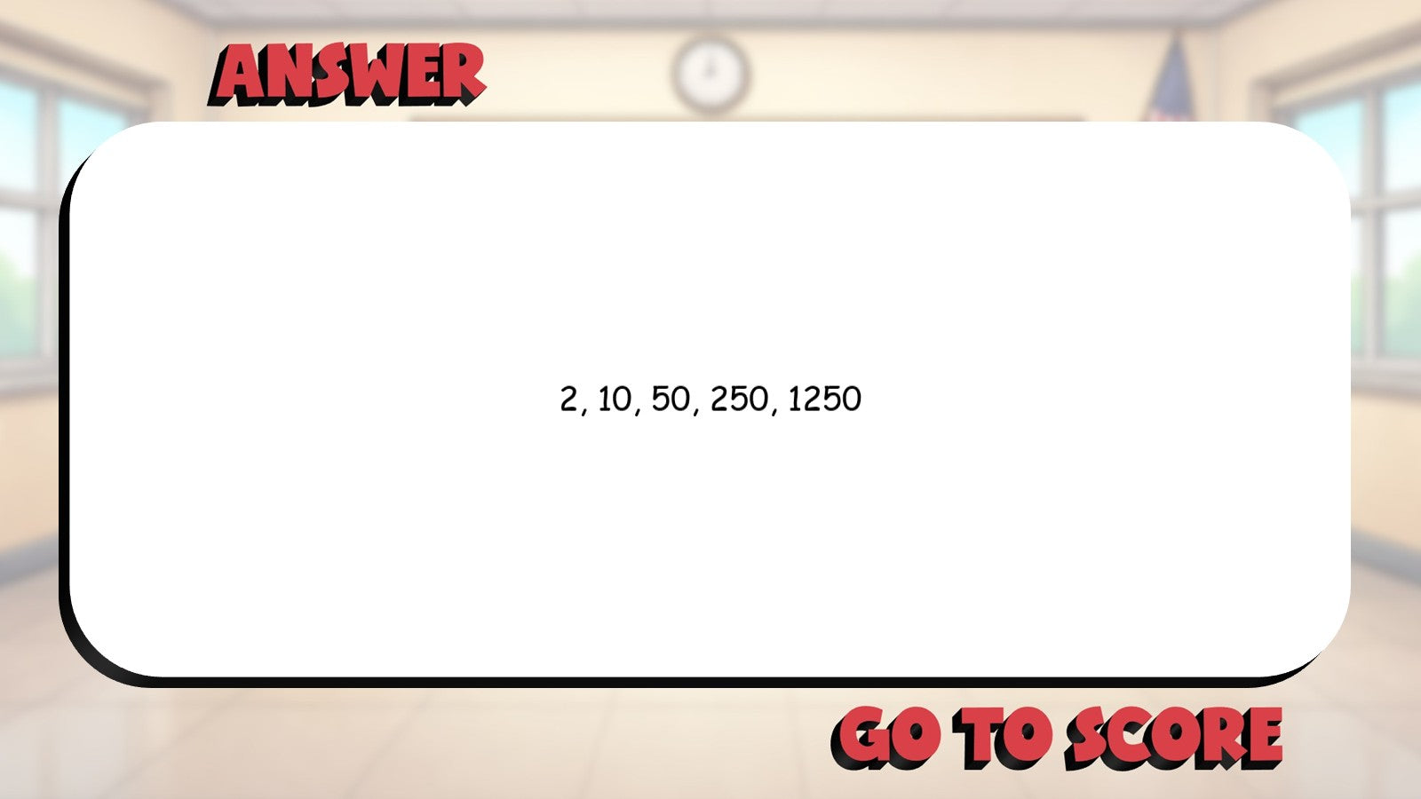 Generating Number Patterns BIG TERRIBLE GAME - No Prep Grade 4 Math Review