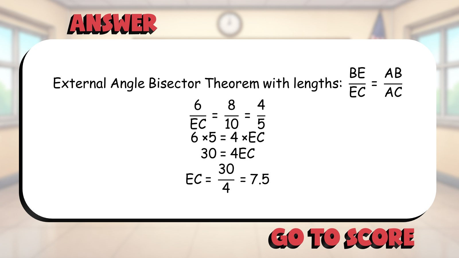 Triangle Angle Bisectors BIG TERRIBLE GAME - No Prep Geometry Math Review