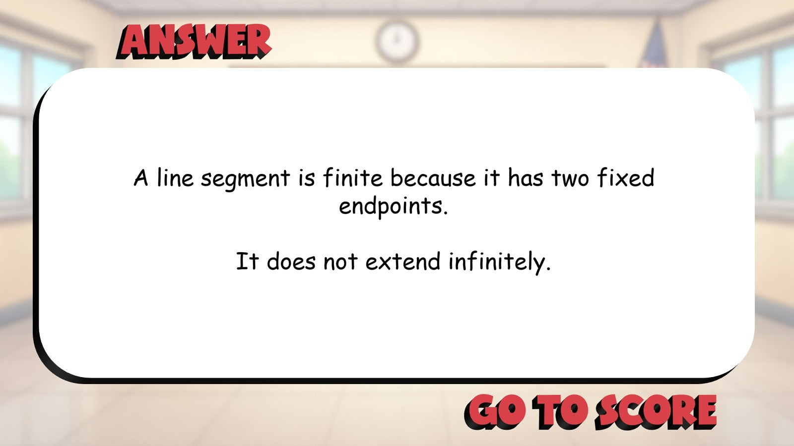 Line Segments and Rays BIG TERRIBLE GAME - No Prep Geometry Math Review Activity
