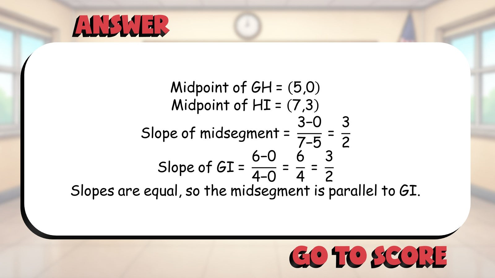 Prove Triangles Using Midpoint Formula BIG TERRIBLE GAME - Geometry Math Review