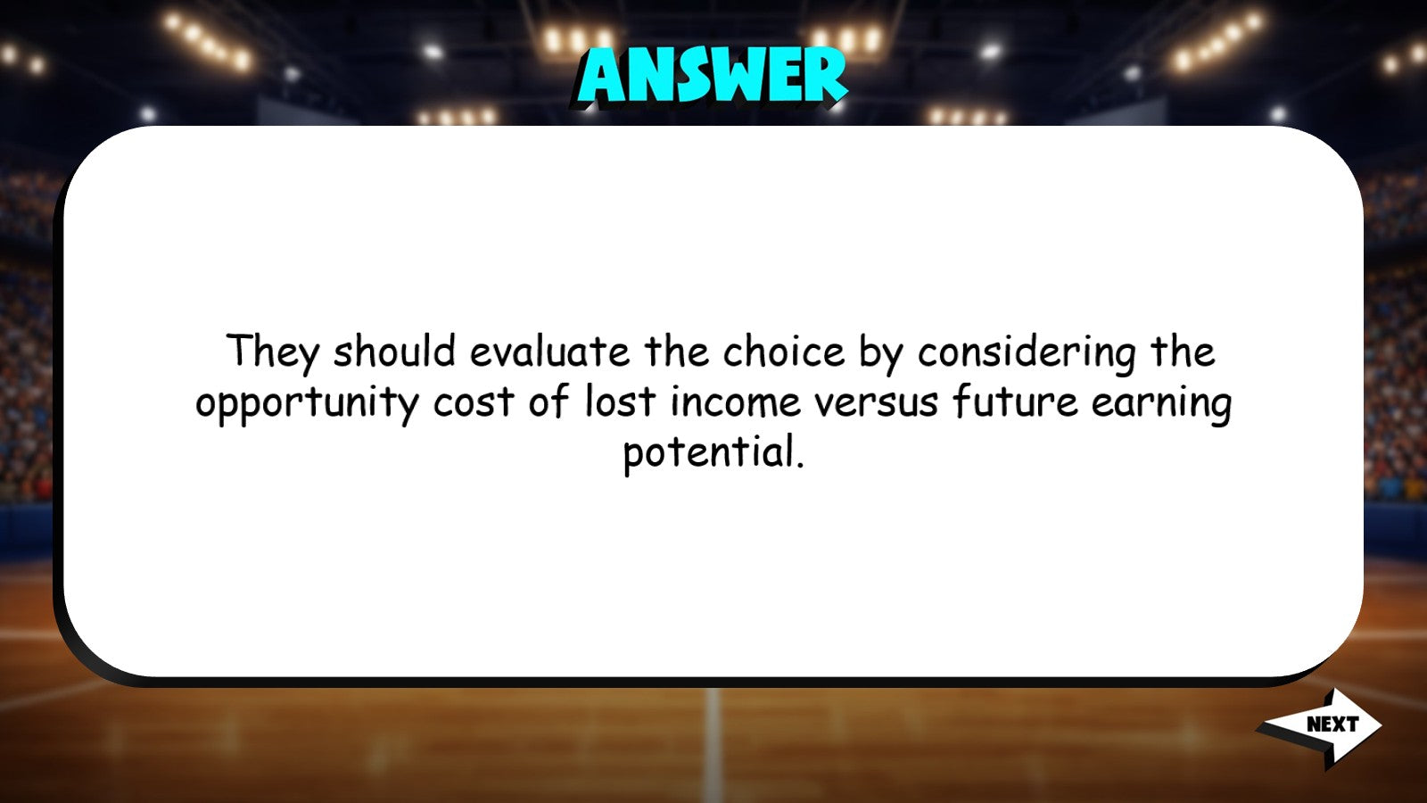 Career Choice & Opportunity Cost TRASHKETBALL Economics Game - No Prep Review