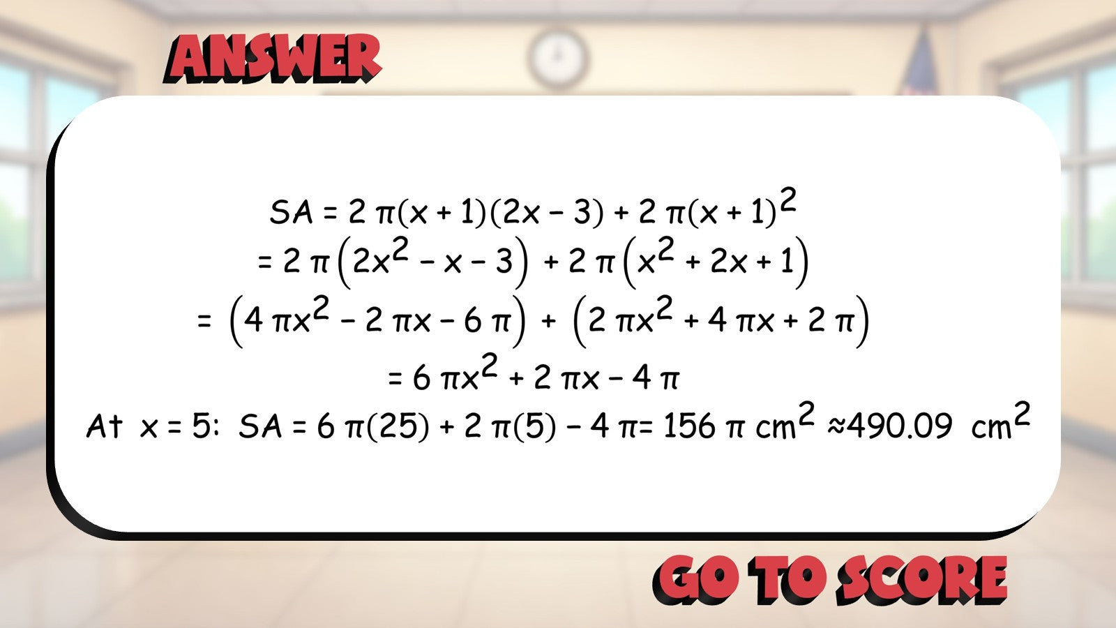Surface Area of Cylinders BIG TERRIBLE GAME - No Prep Geometry Math Review