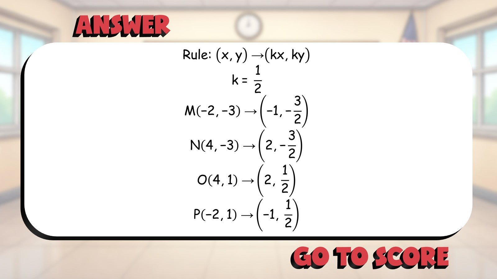 Similarity via Dilations BIG TERRIBLE GAME - No Prep Geometry Math Review