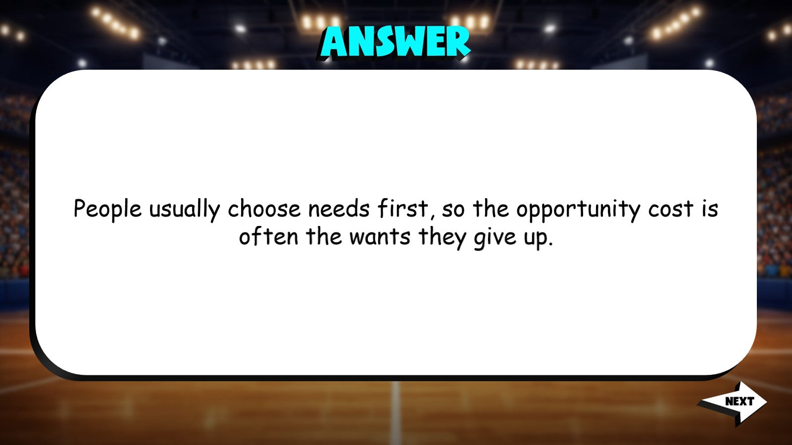 Opportunity Cost in Daily Life TRASHKETBALL Socials Game - No Prep Grade 4
