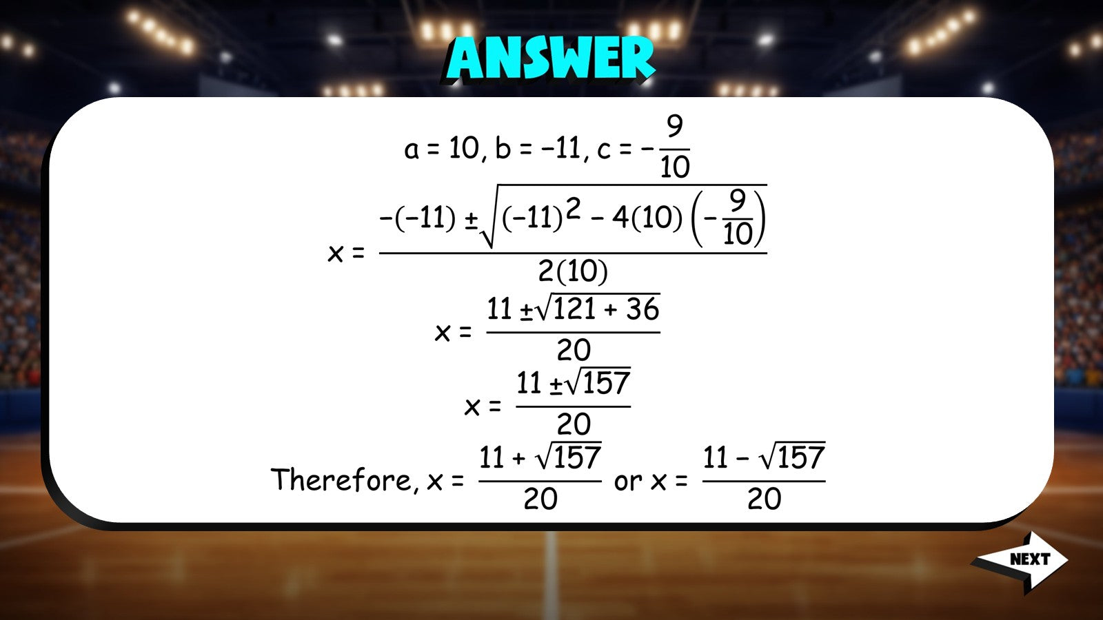 Quadratic Formula TRASHKETBALL Math Game - No Prep Algebra 2 Review Activity
