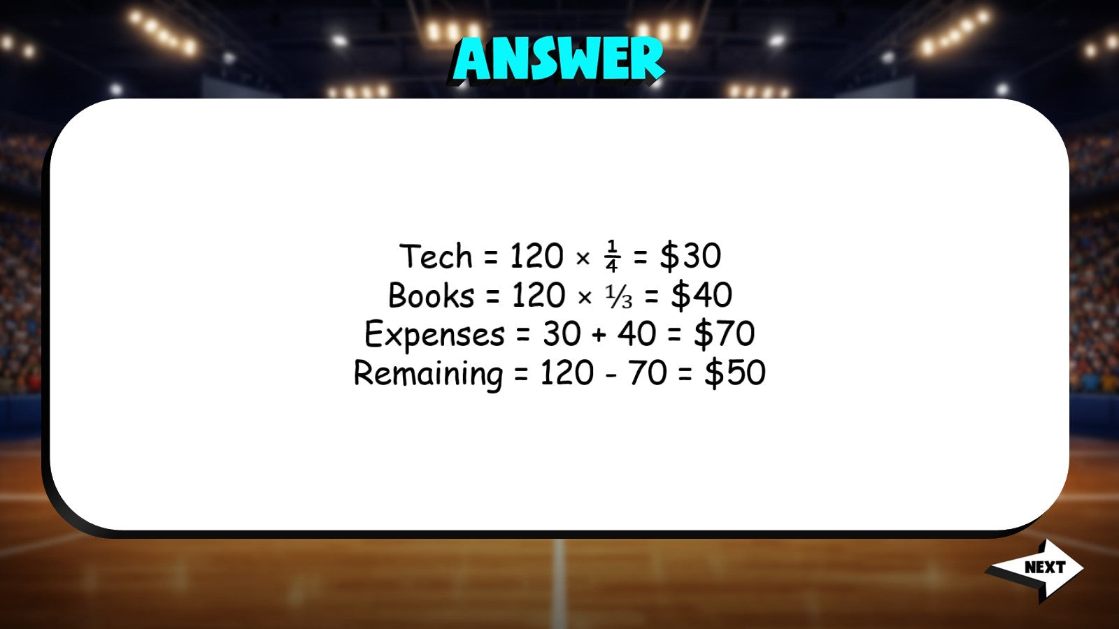 Balancing Budgets TRASHKETBALL Math Game - No Prep Grade 7 Review Activity