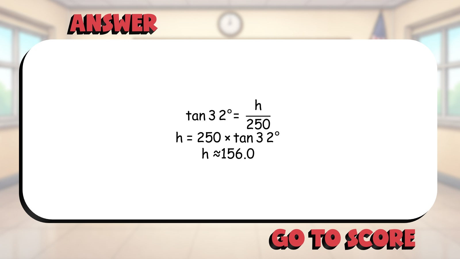 Angles of Elevation & Depression BIG TERRIBLE GAME - Geometry Math Review