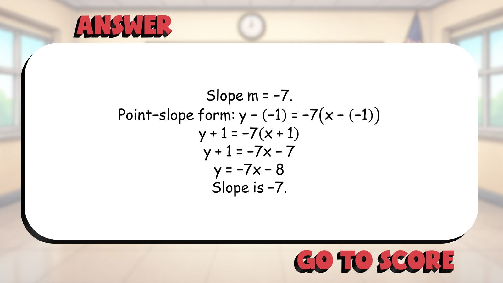 Equations of Parallel Lines BIG TERRIBLE GAME - No Prep Geometry Math Review