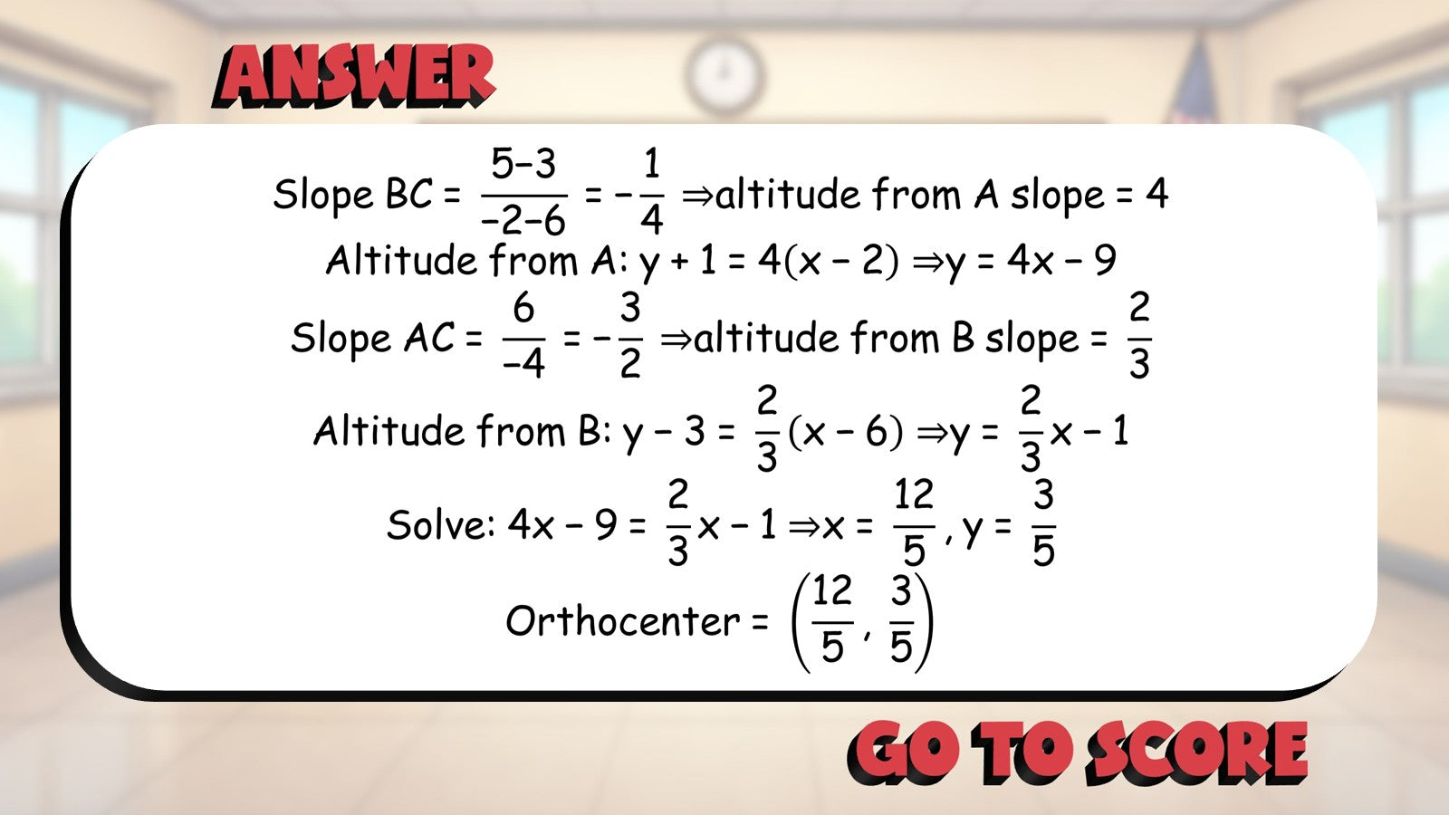 Triangle Orthocenter BIG TERRIBLE GAME - No Prep Geometry Math Review Activity