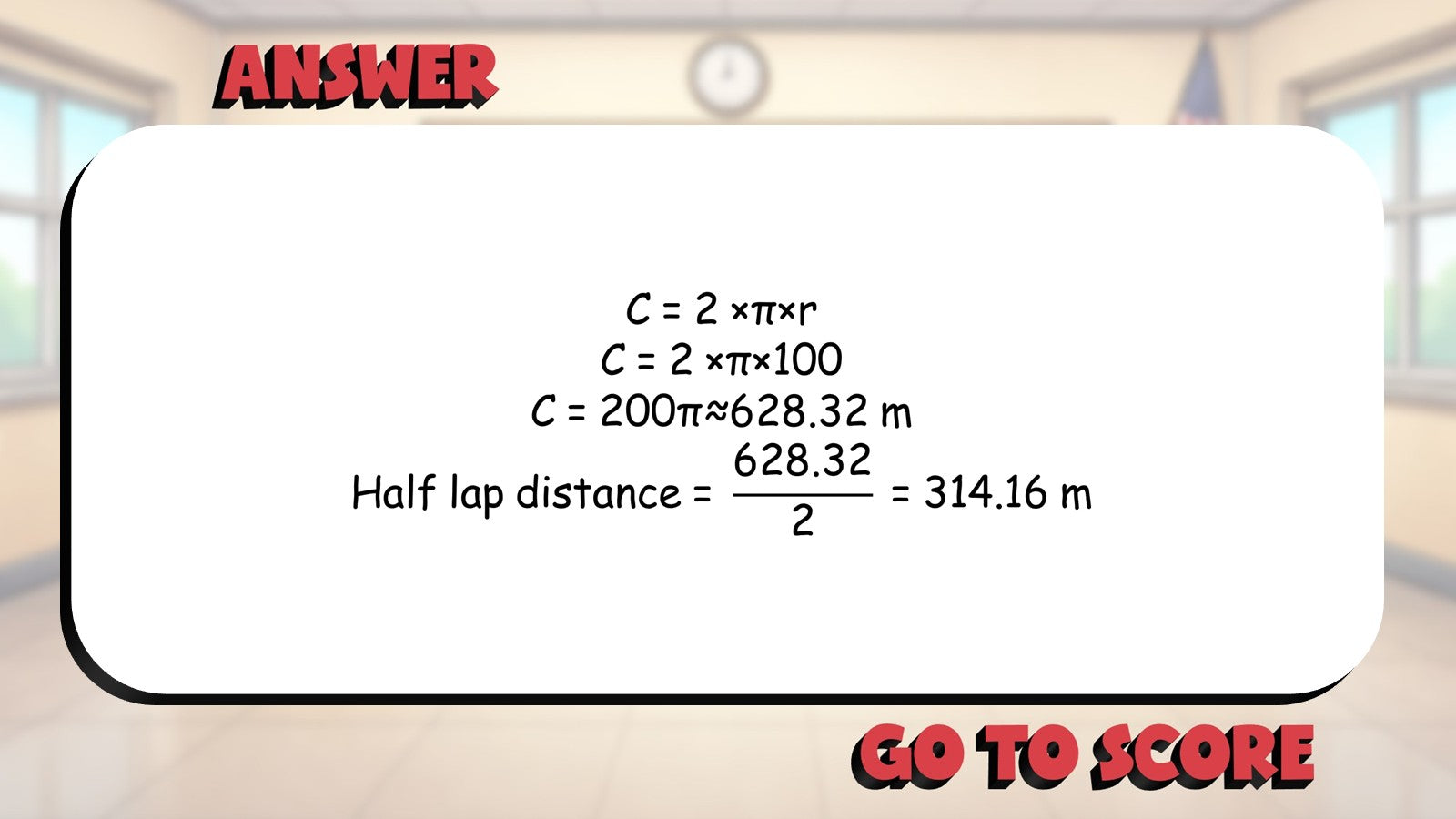 Area & Circumference BIG TERRIBLE GAME - No Prep Geometry Math Review Activity