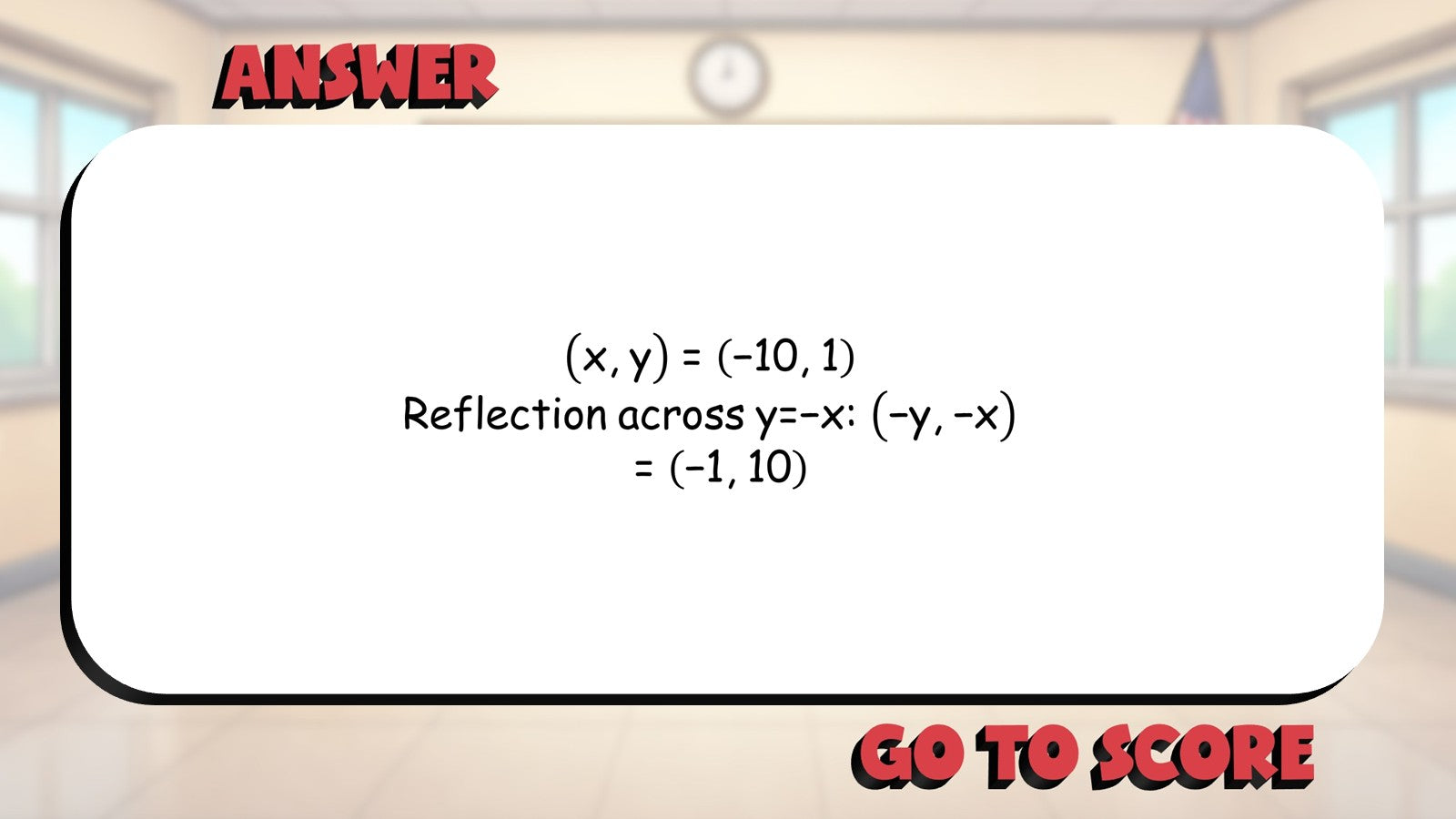 Transformations in Coordinate Plane BIG TERRIBLE GAME - Geometry Math Review