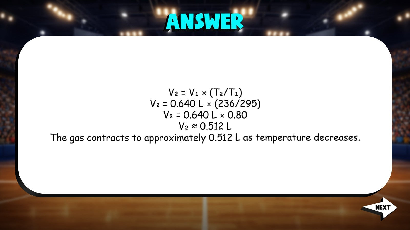 Charles’s Law Calculations TRASHKETBALL Science Game - No Prep Chemistry Review