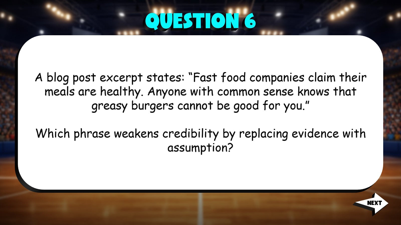 Media & Multimodal Communication TRASHKETBALL ELA Game - No Prep Grade 8 Review