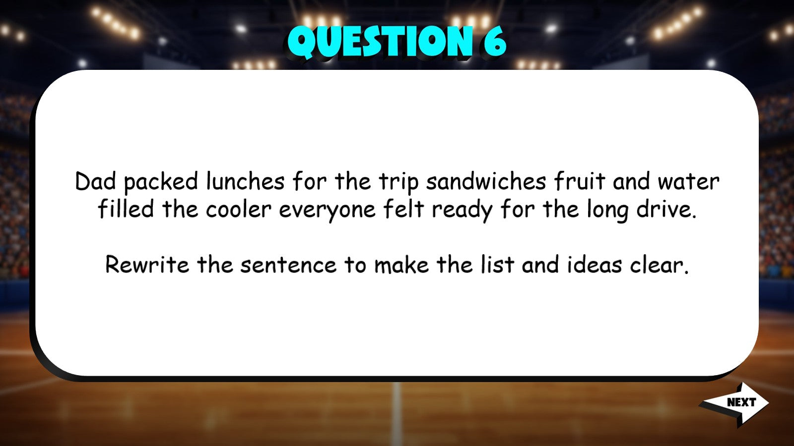 Select Sentence Revisions for Clarity TRASHKETBALL ELA Game - No Prep Grade 4