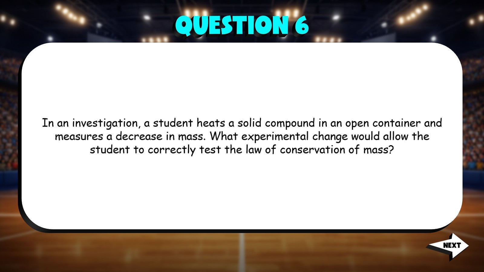 Law of Conservation of Mass TRASHKETBALL Science Game - No Prep Chemistry Review