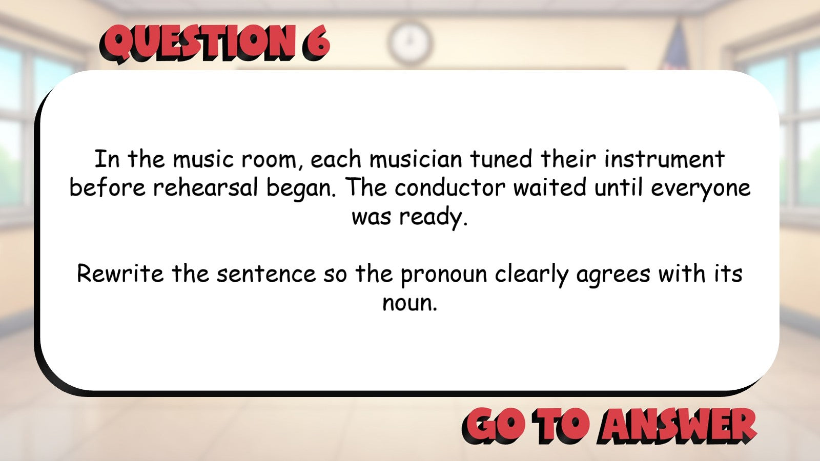 Maintain Agreement with Pronouns BIG TERRIBLE GAME - No Prep Grade 5 ELA Review
