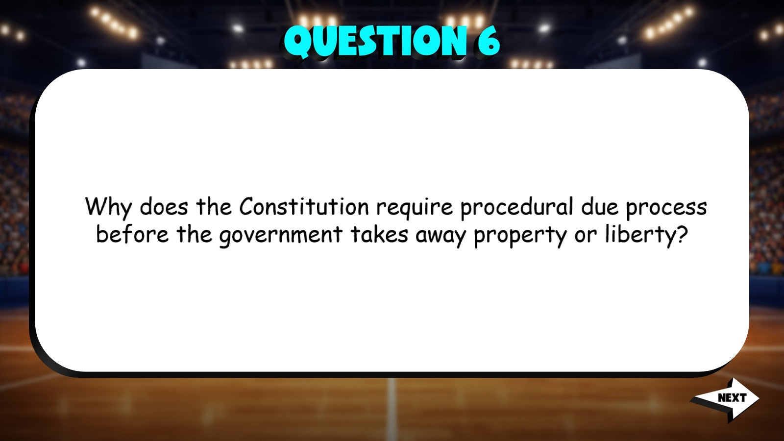Due Process & Equal Protection TRASHKETBALL Civics Game - No Prep Review