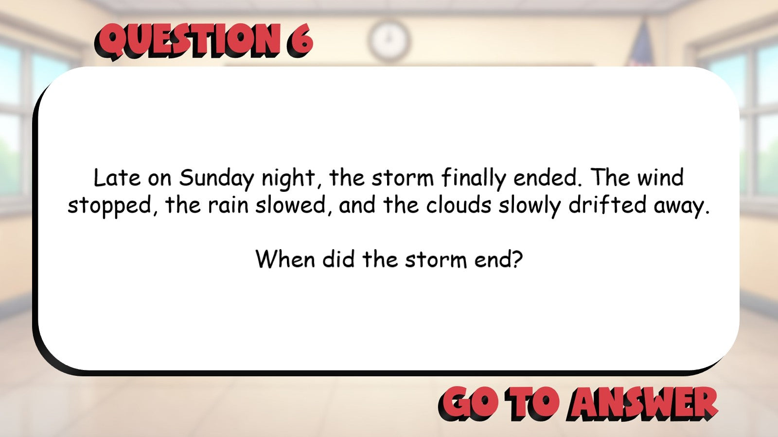 Answer W Questions Using Text Evidence BIG TERRIBLE GAME - Grade 4 ELA Review
