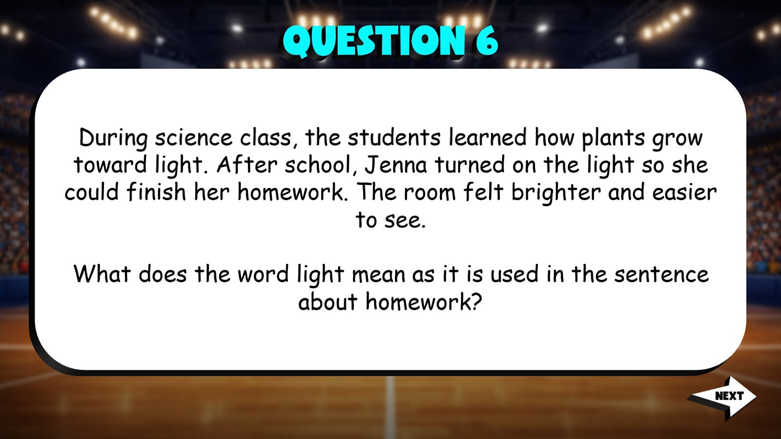 Multiple Meaning Words from Context TRASHKETBALL ELA Game - No Prep Grade 4