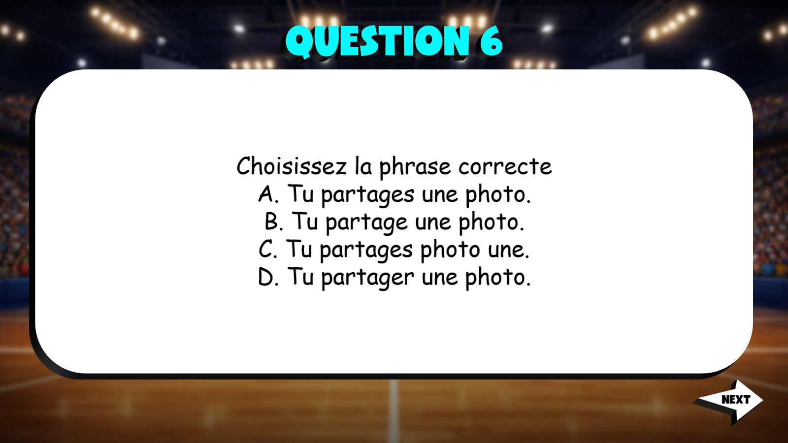 Select Correct Sentence - Social Media TRASHKETBALL French Game - No Prep